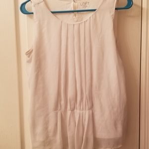 White cinched blouse